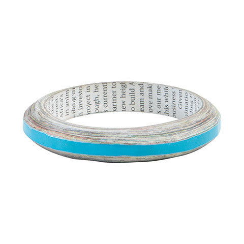 Bright Blue Pebble Bangle - Swaziland