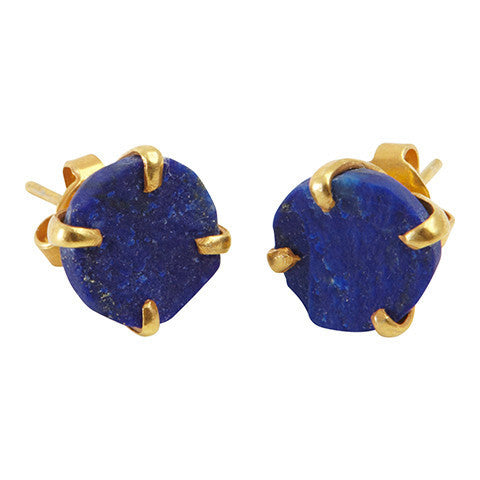 Lapis Studs - Afghanistan